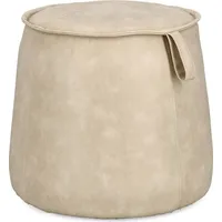 BIZZOTTO Pouf Rudina aus Kunstleder, Beige