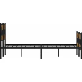 vidaXL Metallbett 140 x 190 cm Brown