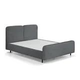 beautysofa LEA 140 x 200 cm Grau