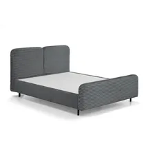 beautysofa LEA 140 x 200 cm Grau