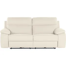 Calia Italia Couch Leder 3-Sitzer Weiß
