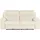 Calia Italia Couch Leder 3-Sitzer Weiß