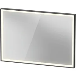 Duravit L-Cube Spiegel mit Beleuchtung 100 x 70 cm, mit Spiegelheizung, Spiegel,