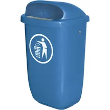 BRB-Lagertechnik Abfallbehälter für den Außenbereich 50 L blau 1St.