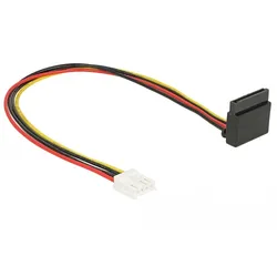 Delock Floppy 4 pin female > SATA 15 pin female metal - Netzteil - 4-Pin-Mini-St
