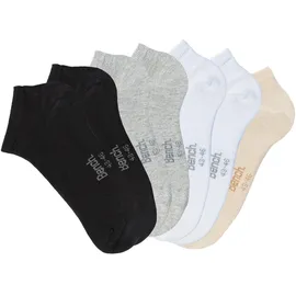 BENCH Sneakersocken 7 Paare Beige/Grau/Schwarz/Weiß 35-38