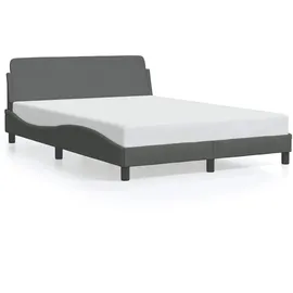 vidaXL Dover 140 x 200 cm Dunkelgrau