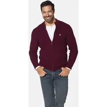 Jan Vanderstorm Strickjacke ONERVA Dunkelrot 4XL