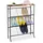 Relaxdays Industrial Schuhregal 70 x 89,5 x 23,5 cm schwarz/braun