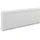 Profhome 653804 Sockelleiste Fußleiste Zierleiste Stuckleiste 2 m 200 cm x 1,5 cm x 15 cm Weiß