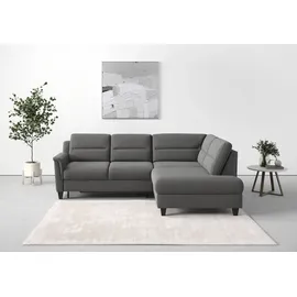 sit&more Ecksofa »Farö L-Form« inklusive Federkern, wahlweise mit Bettfunktion und Bettkasten