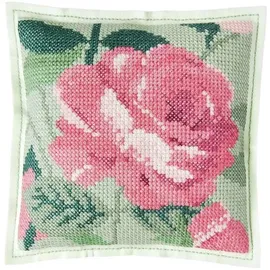 Rico Design Filzkissen zum Besticken, Rose, 42x42cm