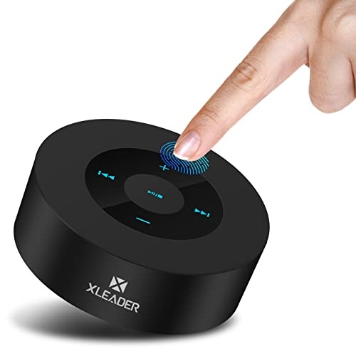 Xleader [Smart Touch Bluetooth Lautsprecher SoundAngel A8 (3rd Gen) Wireless Mini Lautsprecher mit Tragbarer Wasserfest Fall Mikrofon 15h Musik für iPhone Tablet Strand Camping Geschenke Schwarz