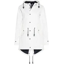 BMS Regenmantel HafenCity Coat SoftSkin 100% wasserdicht weiß Po-bedeckend | 50