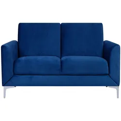 2-Sitzer Sofa Samtstoff marineblau FENES