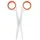 Slice 10544 Universalschere Linkshänder, Rechtshänder 141mm Weiß, Orange