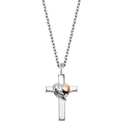Engelsrufer Kette ERN-CROSSHEART-BIR - silber
