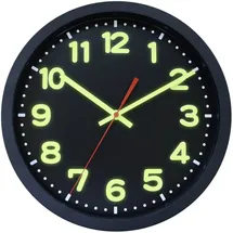 EUROTIME Funk Wanduhr 30 cm 53861-05 schwarz