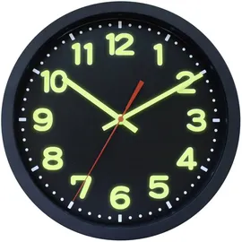 EUROTIME Funk Wanduhr 30 cm 53861-05 schwarz