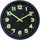 EUROTIME Funk Wanduhr 30 cm 53861-05 schwarz