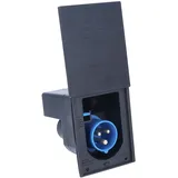 as - Schwabe CEE-Adapter 10 x 11,2 cm Schwarz