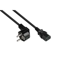 Good Connections Alcasa P0130-S030 Stromkabel SCHWARZ 3 m CEE7/7