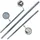 Aquagart Wildzaun Zaunpfosten 15 Z-Profil 1,80 m Grau/Stahl