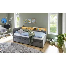 Möbel Kraft Polsterbett 112 x 210 cm Grau