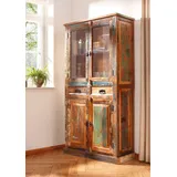 SIT Möbel Vitrine Riverboat 90 x 40 x 180 cm Mehrfarbig