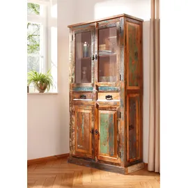 SIT Möbel Vitrine Riverboat 90 x 40 x 180 cm Mehrfarbig