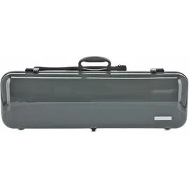 Gewa Violinkoffer AIR 2.1 - Made in Germany - grau hochglanz - Thermoplast-Schale - Leicht und bruchsicher - Zahlenschloss - Zubehörtasche/Notentasche - Rucksackriemen