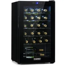 Klarstein Shiraz 24 Uno Weinkühlschrank 1 Zonen Getränkekühlschrank Klein, Kleiner Weinschrank 63L, Wein-Kühlschrank Klein mit Glastür, Indoor/Outdoor
