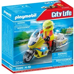 71205 Notarzt-Motorrad mit Blinklicht - Playmobil