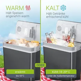 Juskys Kühlbox Nordpol - Grau