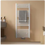 EMKE Badheizkörper 1200 x 500 mm 513 W weiß Mittelventil