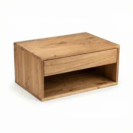 FineBuy Nachtschrank FB117940 50 x 35 x 25 cm Braun