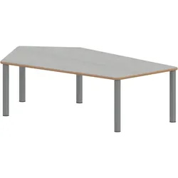 Tisch ZALOTTI mit Linoleum-Belag