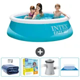 Intex Easy Set Schwimmbecken rund – 183x51 cm – Zubehör CB8 Blau No Size
