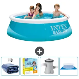 Intex Easy Set Schwimmbecken rund – 183x51 cm – Zubehör CB8 Blau No Size