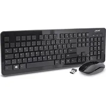 InLine Design Desktop, Tastatur-Maus Set, USB 2,4GHz, max. 1600dpi, schwarz