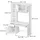 Vicco Schreibtisch Crossline, Weiß, 120.1 x 59.5 cm,