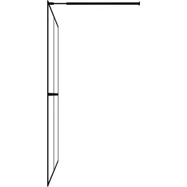 vidaXL Duschwand für Walk-in Dusche Mattes Sicherheitsglas 90x195 cm