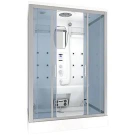 AcquaVapore Dampfdusche Sauna Dusche Duschkabine D27-EH-EA 140x90 cm OHNE 2K Scheiben Versiegelung