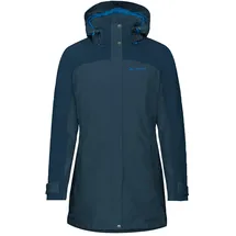 Vaude Skomer II Winterparka Damen – Winterjacke Damen wasserdicht, winddicht & atmungsaktiv, wattierte Outdoorjacke Damen mit PrimaLoft Isolierung & Eco Finish – in Blau, 42