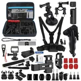 PULUZ 43 in 1 Accessories Ultimate Combo Kits, Action Cam Zubehör, Schwarz