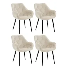 CLP 4er Set Stuhl Tanna Samt