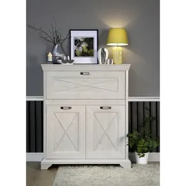 Forte Kashmir 123 x 143,3 x 48,2 cm Pinie Weiß