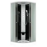 SeniorBad AcquaVapore Duschkabine Fertigdusche Dusche Komplettkabine D10-03m1-ec 80x80 cm, Mit 2k Scheiben Versiegelung