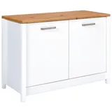 Interlink Unterschrank Spülen-Unterschrank SICILIA 130 x 60 x 92 cm Weiß