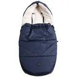 Kaiser Fleece-Fußsack Hoody 2.0 für Babyschale und Babywanne - Navy